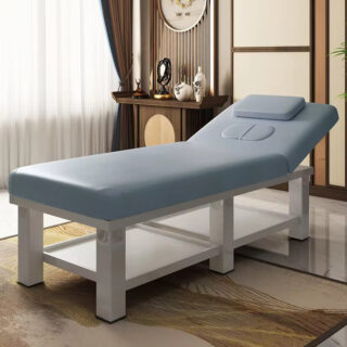 beauty spa wooden massage bed